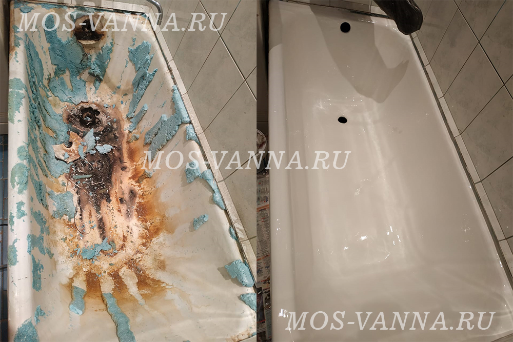 Реставрация ванны в Павловском Посаде